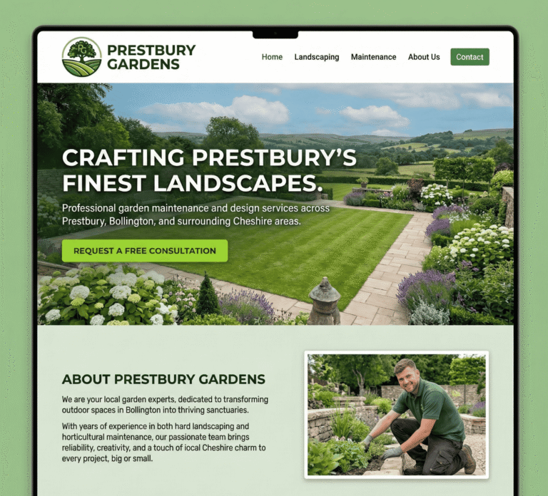 Prestbury Gardens' Website