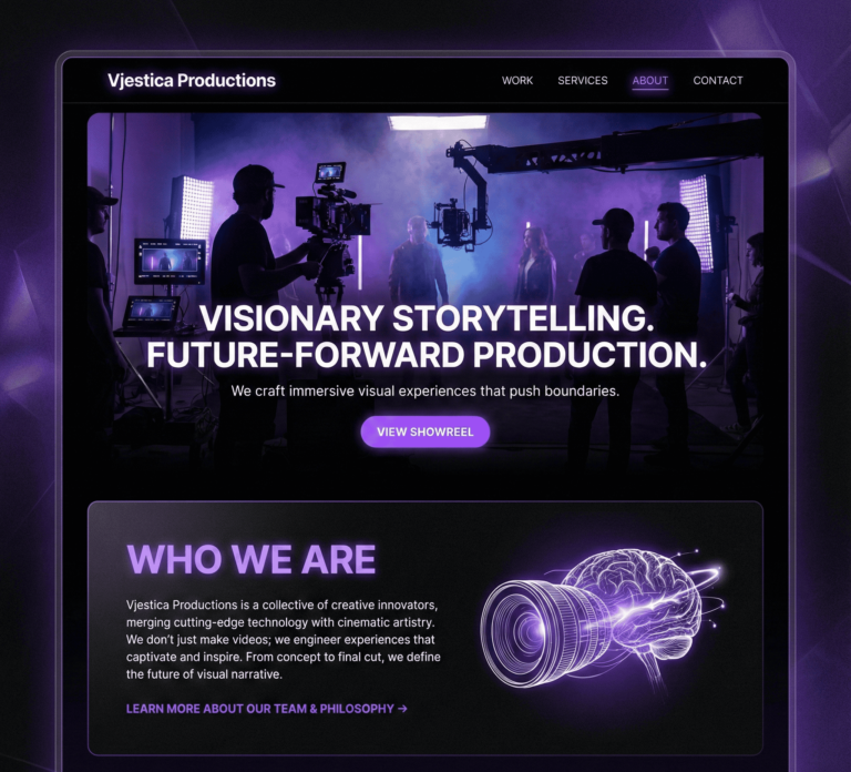 Vjestica Productions' Website